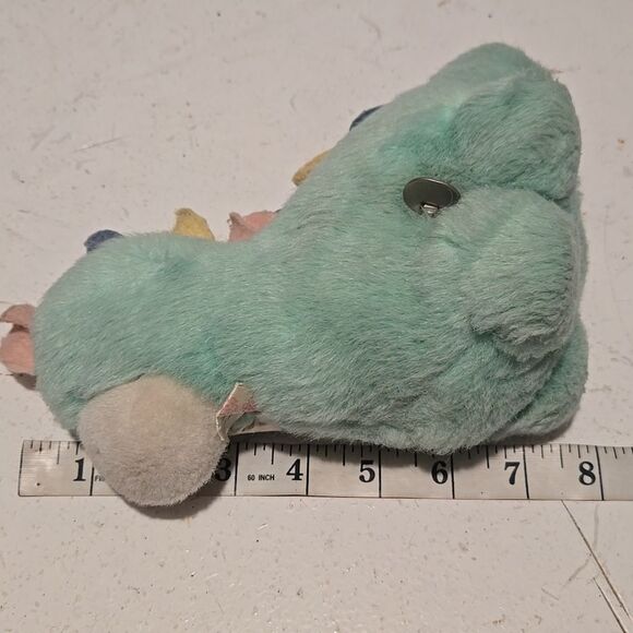 Vintage Eden Dinosaur Plush Musical Head Moves Pastel Green Working Conditions - Picture 16 of 16